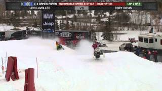 X Games Aspen Levi Lavallee Wins Gold in Snowmobile Speed and Style [upl. by Noreen]