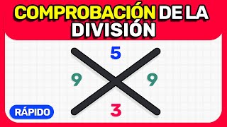 COMPROBACIÓN DE UNA DIVISIÓN  Como Comprobar Divisiones 2 MÉTODOS [upl. by Wojak]