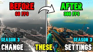 BEST PC Settings for Warzone 3 SEASON 3 Reloaded Optimize FPS amp Visibility [upl. by Hickey]