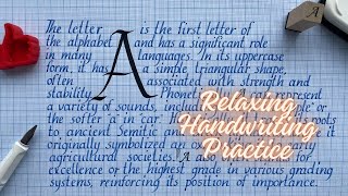 Mastering the Handwritten Letter A  Letter A  Alphabet  Handwriting  English  Calligraphy [upl. by Pacian789]