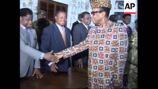 ZAIRE PRESIDENT MOBUTU TRIES TO ESTABLISH A CRISIS GOVERNMENT [upl. by Ardeth]