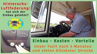 Was taugt eine Luftfederung im Wohnmobil  unsere persönliche Meinung  Nr 257 [upl. by Ytsim]