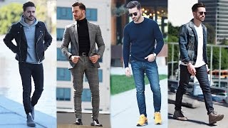 MENS OUTFIT INSPIRATION  MENS FASHION LOOKBOOK 2017  4 EASY OUTFITS  ALEX COSTA [upl. by Tail]