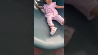 Baby playing on the slide shorts perosotan playground slide [upl. by Haldane]