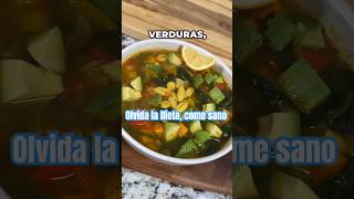 Sin Dieta baja de peso y el Colesterol SOPA DE GARBANZOS Y VERDURAS en 20 minutos shorts addy [upl. by Divaj]