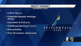 Scissortail Park hosts Night Market celebrating Hispanic Heritage Month [upl. by Eiznek440]