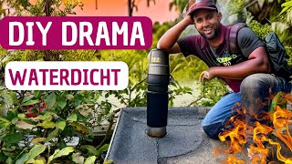 DIY DRAMA Leer zelf hoe je een rookgasafvoer waterdicht maakt op een dak [upl. by Ahsea]