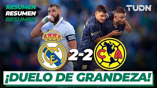 Resumen y goles  Real Madrid 22 América  Amistoso Internacional  TUDN [upl. by Akirehs12]