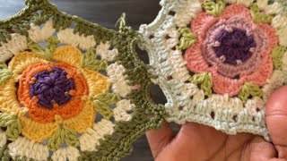 How to join hexagons  granny squares joining tutorial [upl. by Angell801]