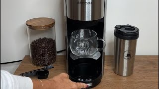 AIRMSEN Single Serve Coffee Maker with Grinder Grind and Brew All in One Review [upl. by Mcdade]