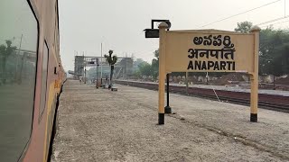 ANAPARTI RAILWAY STATION ON BOARD SKIP TPTYVSKP DOUBLE DECKER EXPRESS TRAIN [upl. by Celle]