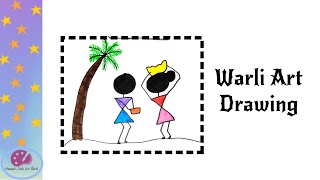 Easy Warli Art Tutorial for Beginners  Fun amp Creative [upl. by Woodhouse]