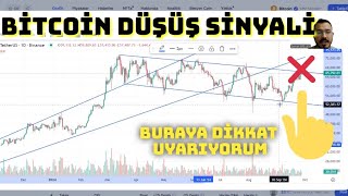 BİTCOİN BURADAN DÜŞECEK DİKKAT ET ⚠️ UYARIYORUM ⚠️ crypto btc bitcoinanaliz [upl. by Enitsirt]