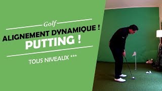 PUTTING ALIGNEMENT DYNAMIQUE  FITTING LONGUEUR DE PUTTER MLA  COURS DE GOLF [upl. by Rubenstein]