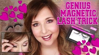 GENIUS Magnetic Lash Trick Ardell Magnetic Lashes hack [upl. by Einot]