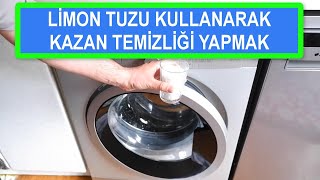 Çamaşır Makinesi Kazan Temizliğini Limon Tuzu Kullanarak Yapmak [upl. by Affrica]