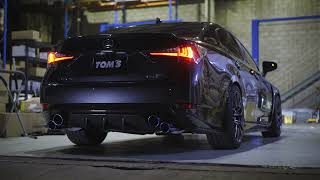 Toms Racing Lexus GSF SS Ti tip with Apexi N1 Mid pipe [upl. by Lezah]