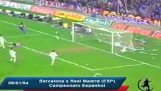 Les plus beaux buts Barcelona vs Real Madrid  Gol do Romário [upl. by Denbrook42]