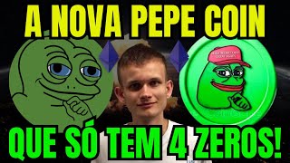 PEPE COIN DE APENAS 4 ZEROS FROG BEER A NOVA PEPE COIN NA REDE ETHEREUM [upl. by Hsotnas]