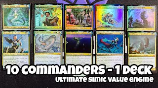 10 Simic Commanders1 Deck Tech  Ultimate Simic Value Engine  THE COMMANDER DOESNT MATTER  EDH [upl. by Llet]