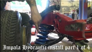 How to Impala Hydraulics Install Part 1 Lowrider Hydraulics [upl. by Winsor]