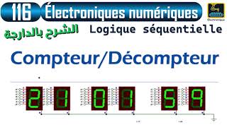 116 Logique séquentielle Compteur binaire synchrone et asynchrone [upl. by Autrey]