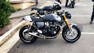 Thruxton RS  Drive by Exhaust sound 4K [upl. by Sturrock]