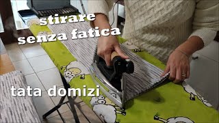 Stirare senza fatica le lenzuola e una montagna di pannidi tata domizi [upl. by Retsev]