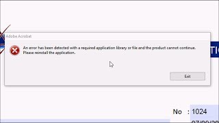 How to Fix Acrobat XI Pro Error quotAn error has been detected with a required application library quot [upl. by Elehcar]