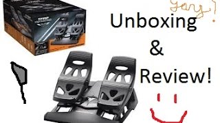 Thrustmaster TFRP Flight Rudder Pedals Unboxing and Review [upl. by Tsirc]