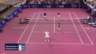 Mooie rally EltinghHaarhuis en ClavelBahrami  AFAS Tennis Classics 2016 [upl. by Ydahs284]