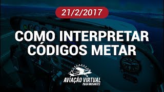 COMO INTERPRETAR CÓDIGOS METAR [upl. by Jovita]