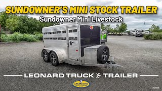 Mini Livestock Trailer by Sundowner  40701 [upl. by Tamberg]