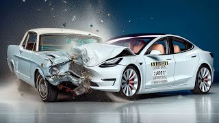 NEW CAR VS OLD CAR CRASH TEST [upl. by Netsirt852]