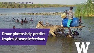 Drone imagery helps predict schistosomiasis infection areas [upl. by Atsirtal]