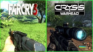 crysis warhead vs far cry 3 graphics comparison dunia engine vs CRYENGINE HD [upl. by Dlaner741]