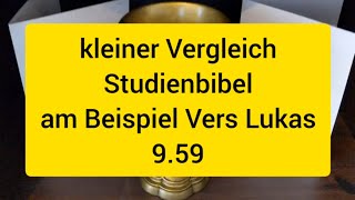 Bibel  kleiner Vergleich Studienbibel  Erklärbibel an einem Bsp Vers [upl. by Gwenn643]