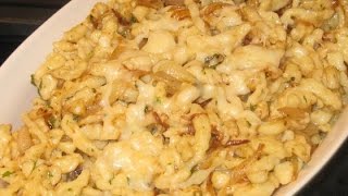 Kasespatzle Spaetzle Cheese Noodles  HOW TO MAKE RECIPES EASY WAY [upl. by Yeleak]