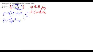 Rewrite Factored Form into Standard Form [upl. by Seana]