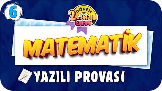 6Sınıf Matematik 2Dönem 2Yazılıya Hazırlık  2022 📝 [upl. by Epul]