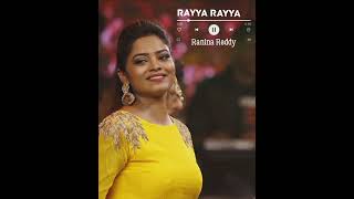 singer ranina reddy singing the song [upl. by Ralaigh]