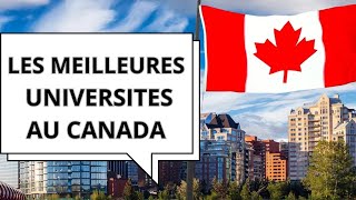 TOP 10 des meilleures universités du Canada [upl. by Togram]