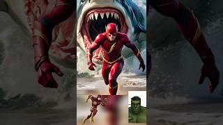 Superheroes but Shark 💥 Marvel amp DCAll Characters avengers shorts marvel animation dc [upl. by Willett]