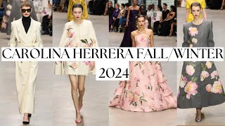 Carolina Herrera Coleccion OtoñoInvierno 2024  NYFW [upl. by Ingrim]