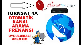 TÜRKSAT 4A OTOMATİK KANAL ARAMA FREKANSI [upl. by Haidej]