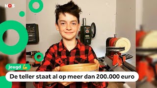 Gabriel gaat viral met houten kunstwerken voor Oekraïne [upl. by Adnarrim]