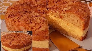 كيكة لسعة النحل اسفنجية هشة وغاية في اللذة BienenstichPastel [upl. by Otrebogir]