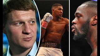 TEAM ALEXANDER POVETKIN SPEAK ON ANTHONY JOSHUA FIGHT NEXT [upl. by Aokek]