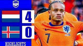 Nederland  IJsland 40 Samenvatting  Vriendelijk internationaal 2024 [upl. by Epperson]