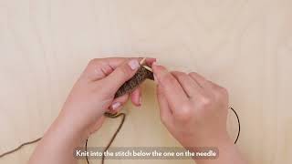 Hvordan strikke halvpatent frem og tilbake  How to knit rib pattern back and forth [upl. by Marin]